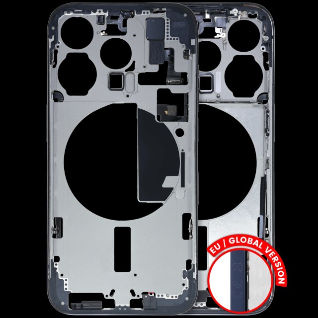 Frame centrale W/ Minuteria per iPhone 15 Pro (EU / Global Version) (Used Service Pack Pull: Grade B) (Titanio blu)