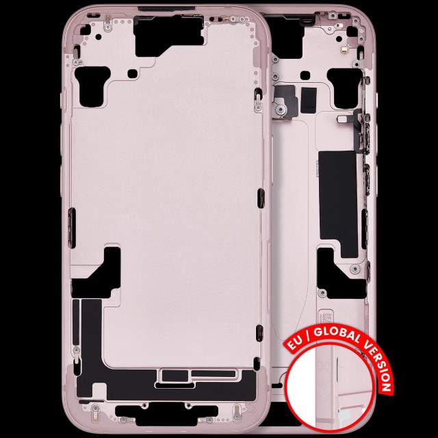 Frame centrale W/ Minuteria per iPhone 15 (EU / Global Version) (Used Service Pack Pull: Grade B) (Rosa)