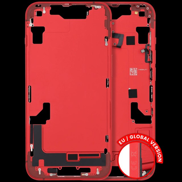 Frame centrale W/ Minuteria per iPhone 14 (EU / Global Version) (Used Service Pack Pull: Grade C) (Rosso)