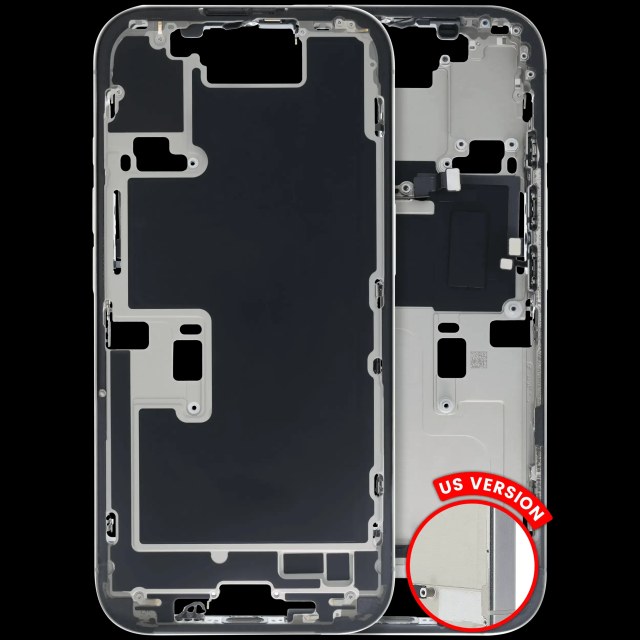 Frame centrale W/ Minuteria per iPhone 16 Pro (US Version) (Used Service Pack Pull: Grade B) (Titanio naturale)