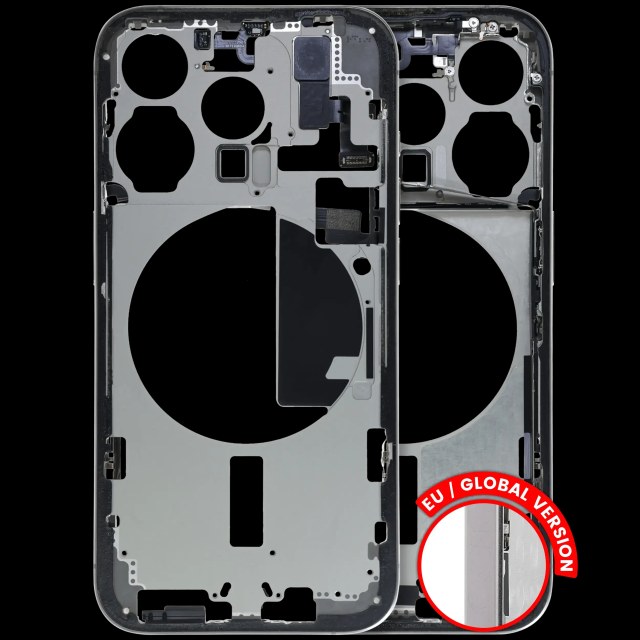 Frame centrale W/ Minuteria per iPhone 15 Pro (EU / Global Version) (Used Service Pack Pull: Grade C) (Titanio naturale)
