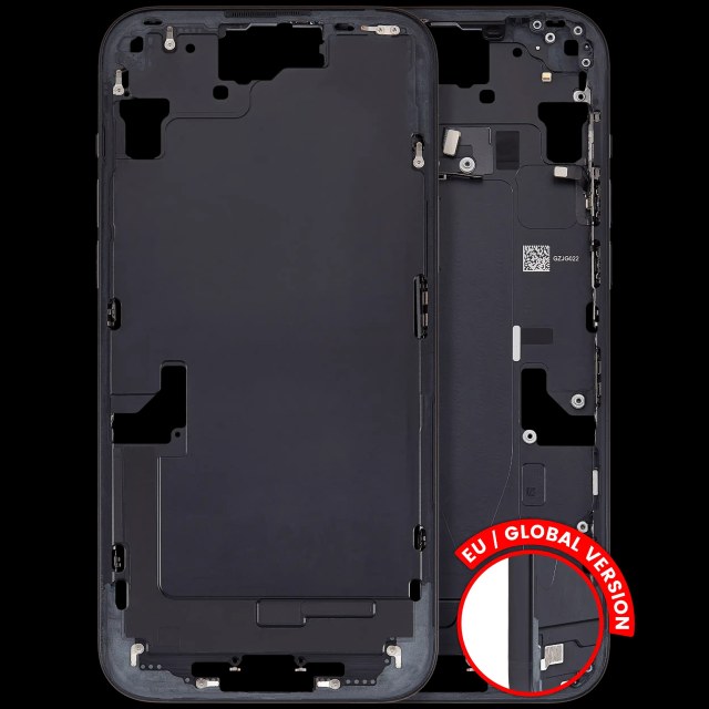 Frame centrale W/ Minuteria per iPhone 15 Plus (EU / Global Version) (Used Service Pack Pull: Grade C) (Nero)