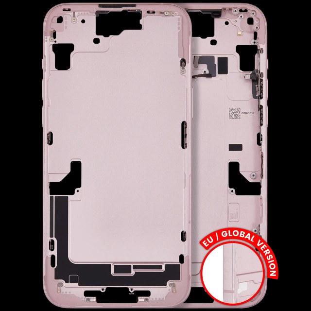 Frame centrale W/ Minuteria per iPhone 15 Plus (EU / Global Version) (Used Service Pack Pull: Grade C) (Rosa)
