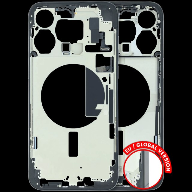 Frame centrale W/ Minuteria per iPhone 15 Pro Max (EU / Global Version) (Used Service Pack Pull: Grade B) (Titanio nero)