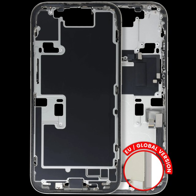 Frame centrale W/ Minuteria per iPhone 16 Pro (EU / Global Version) (Used Service Pack Pull: Grade B) (Titanio naturale)