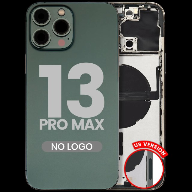 Scocca posteriore W/ Minuteria per iPhone 13 Pro Max (US Version) (Aftermarket Plus) (Alpine Verde)