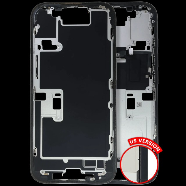 Frame centrale W/ Minuteria per iPhone 16 Pro (US Version) (Used Service Pack Pull: Grade C) (Titanio nero)