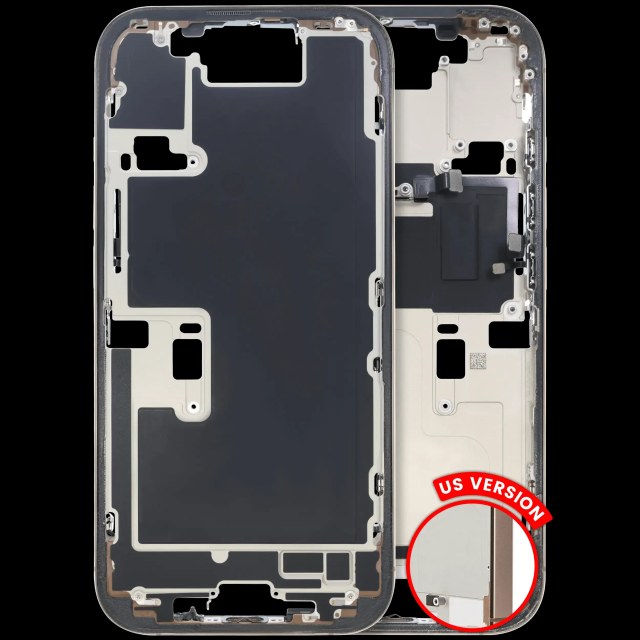 Frame centrale W/ Minuteria per iPhone 16 Pro (US Version) (Used Service Pack Pull: Grade C) (Titanio sabbia)