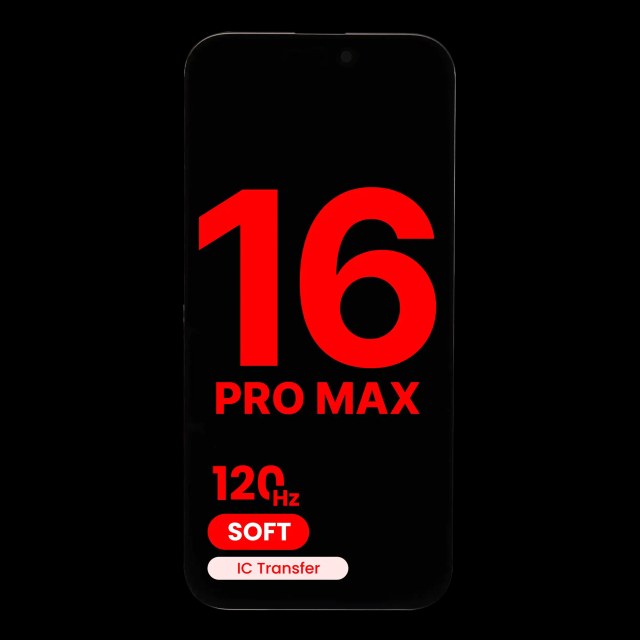 Display OLED completo per iPhone 16 Pro Max (Aftermarket Plus: Soft) (120HZ)