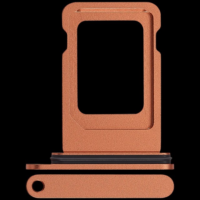 Carrellino SIM singola compatibile per iPhone 17 Pro / 17 Pro Max (Cosmic Arancione)