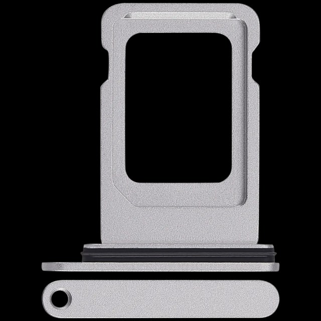 Carrellino doppia SIM compatibile per iPhone 17 Pro / 17 Pro Max (Argento)