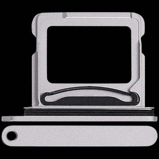 Carrellino doppia SIM compatibile per iPhone 17 (Bianco)