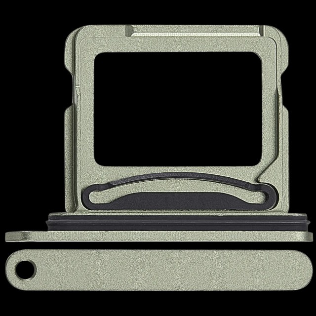 Carrellino doppia SIM compatibile per iPhone 17 (Verde salvia)