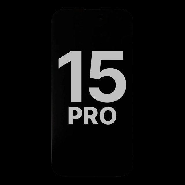 Display OLED completo compatibile per iPhone 15 Pro con Sensore luminosità flat (Used Service Pack Pull: grado A)