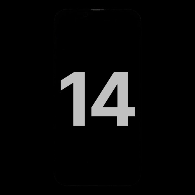 Display OLED completo compatibile per iPhone 14 con Sensore luminosità flat (Used Service Pack Pull: grado A)