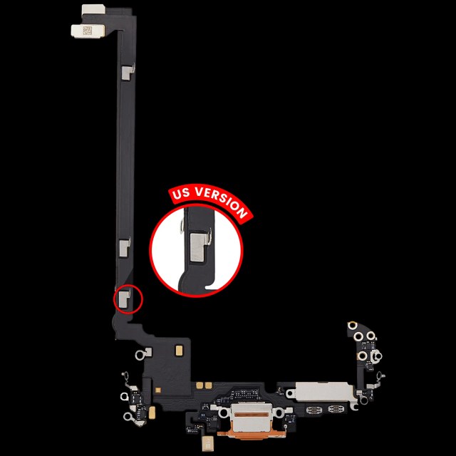 Flat connettore di ricarica per iPhone 17 Pro Max (Premium)(US Version)(Cosmic Arancione)