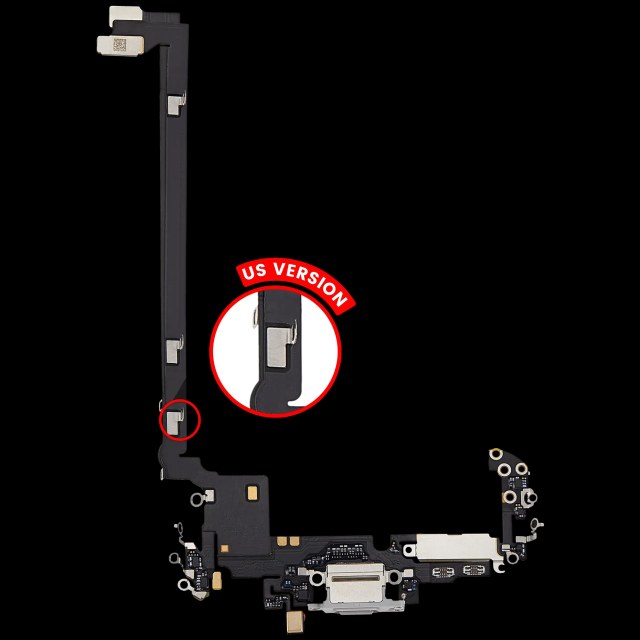 Flat connettore di ricarica per iPhone 17 Pro Max (Premium)(US Version)(Argento)