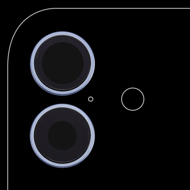 Lente fotocamera posteriore con staffa e Cornice per iPhone 17 (Premium) (Blu nebbia)