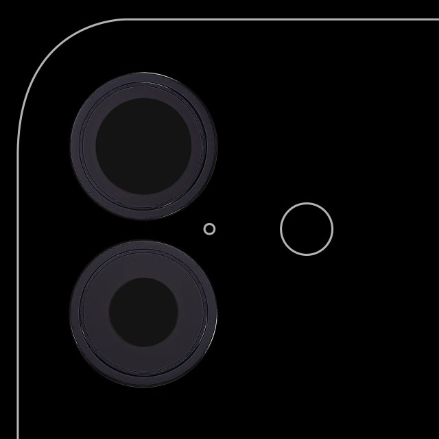 Lente fotocamera posteriore con staffa e Cornice per iPhone 17 (Premium) (Nero)