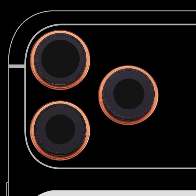Lente fotocamera posteriore con staffa e Cornice per iPhone 17 Pro/ 17 Pro Max (Premium) (Cosmic Arancione)