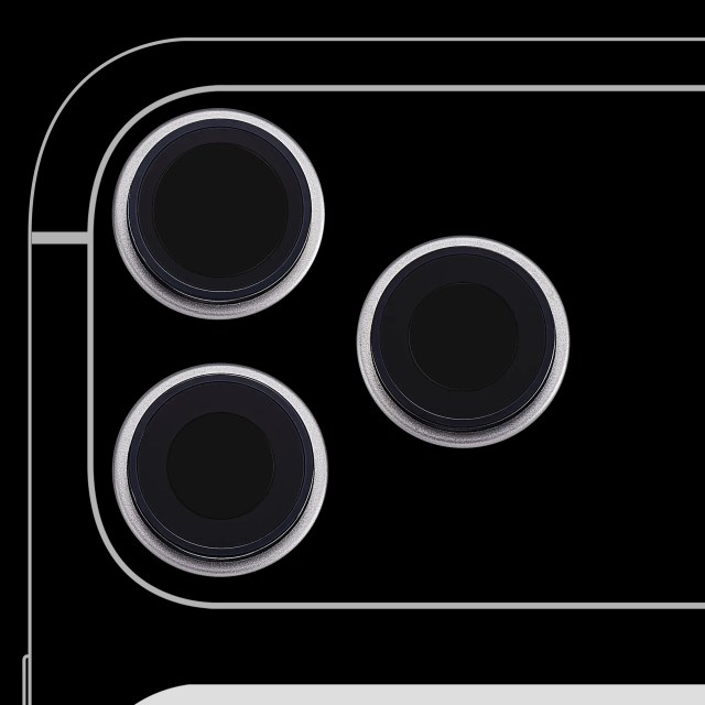 Lente fotocamera posteriore con staffa e Cornice per iPhone 17 Pro/ 17 Pro Max (Premium) (Argento)