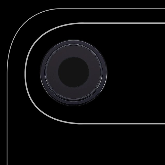 Lente fotocamera posteriore con staffa e Cornice per iPhone Air (Premium) (Nero siderale)