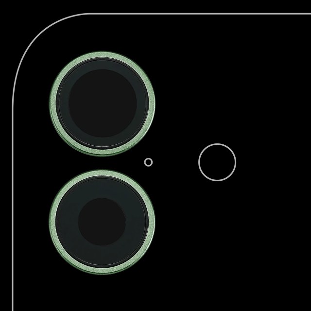 Lente fotocamera posteriore con staffa e Cornice per iPhone 17 (Verde salvia) (Premium)