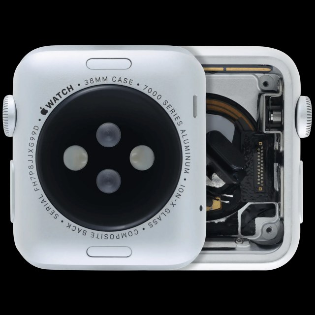 Scocca completa compatibile per Watch Series 1 (38MM) (Used Service Pack Pull: grado A) (Cellular Version) (Aluminum / Argento)