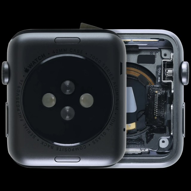 Scocca completa compatibile per Watch Series 1 (42MM) (Used Service Pack Pull: grado A) (Cellular Version) (Aluminum / Nero siderale)