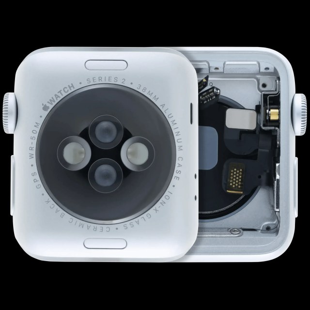 Scocca completa compatibile per Watch Series 2 (38MM) (Used Service Pack Pull: grado A) (Cellular Version) (Aluminum / Argento)