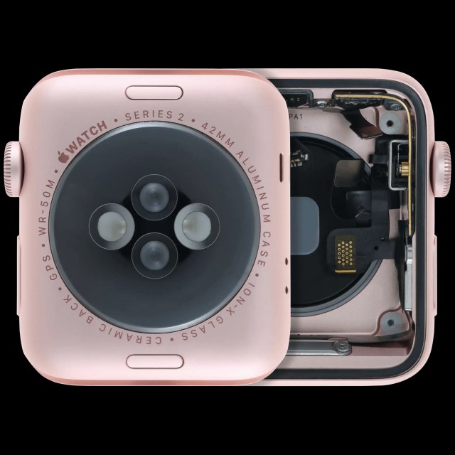 Scocca completa compatibile per Watch Series 2 (42MM) (Used Service Pack Pull: grado A) (Cellular Version) (Aluminum / Oro rosa)