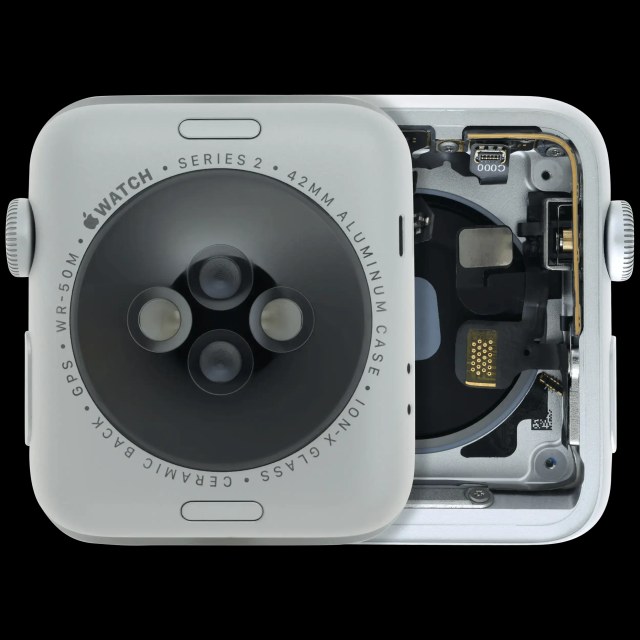 Scocca completa compatibile per Watch Series 2 (42MM) (Used Service Pack Pull: grado A) (Cellular Version) (Aluminum / Argento)