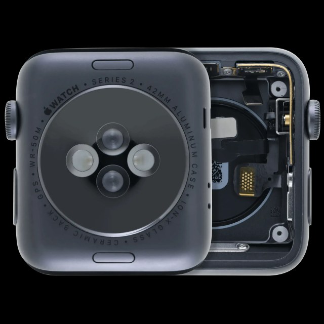 Scocca completa compatibile per Watch Series 2 (42MM) (Used Service Pack Pull: grado A) (Cellular Version) (Aluminum / Nero siderale)