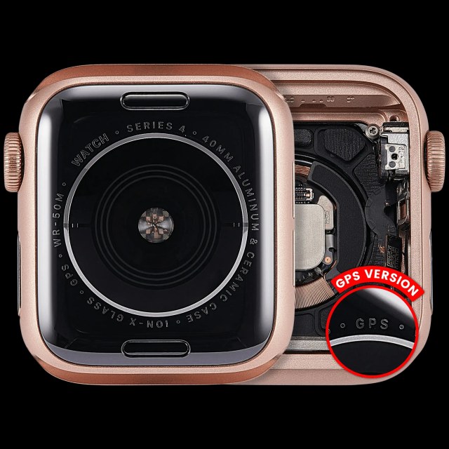 Scocca completa compatibile per Watch Series 4 (40MM) (Used Service Pack Pull: grado A) (GPS Version) (Aluminum / Oro)