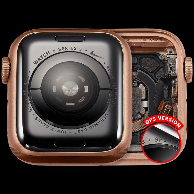 Scocca completa compatibile per Watch Series 5 (40MM) (Used Service Pack Pull: grado A) (GPS Version) (Aluminum / Oro)