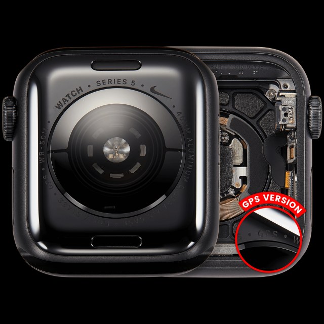 Scocca completa compatibile per Watch Series 5 (40MM) (Used Service Pack Pull: grado A) (GPS Version) (Aluminum / Nero siderale)