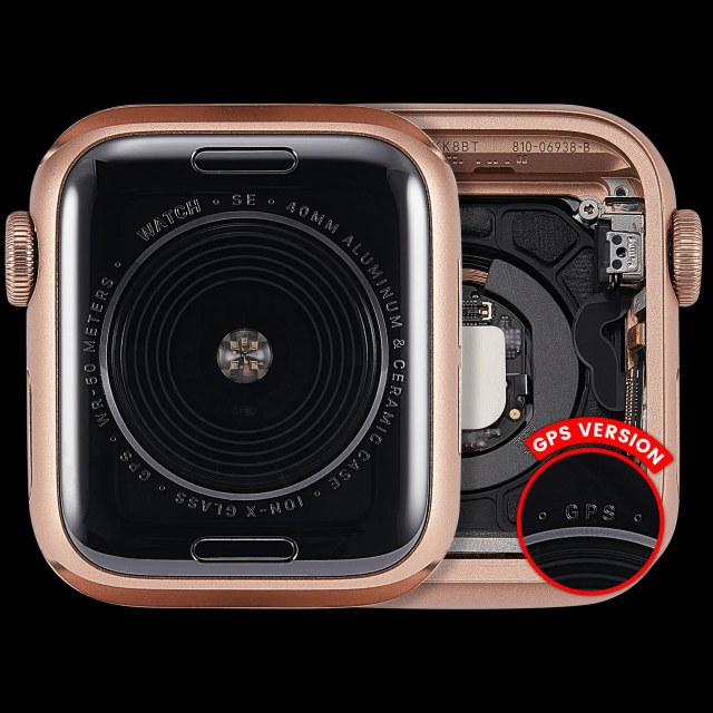 Scocca completa compatibile per Watch Series SE 1st (40MM) (Used Service Pack Pull: grado A) (GPS Version) (Aluminum / Oro)