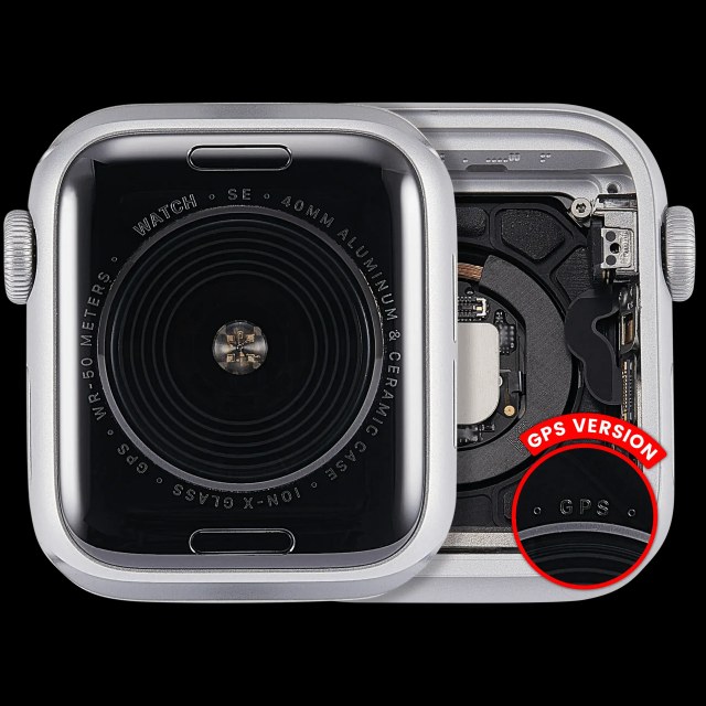 Scocca completa compatibile per Watch Series SE 1st (40MM) (Used Service Pack Pull: grado A) (GPS Version) (Aluminum / Argento)