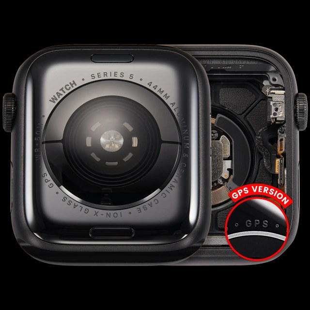 Scocca completa compatibile per Watch Series 5 (44MM) (Used Service Pack Pull: grado A) (GPS Version) (Aluminum / Nero siderale)