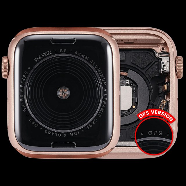 Scocca completa compatibile per Watch Series SE 1st (44MM) (Used Service Pack Pull: grado A) (GPS Version) (Aluminum / Oro)