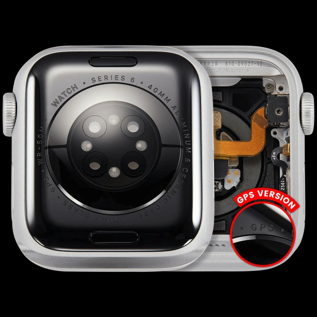 Scocca completa compatibile per Watch Series 6 (40MM) (Used Service Pack Pull: grado A) (GPS Version) (Aluminum / Argento)