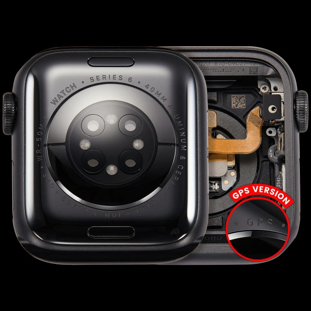 Scocca completa compatibile per Watch Series 6 (40MM) (Used Service Pack Pull: grado A) (GPS Version) (Aluminum / Nero siderale)