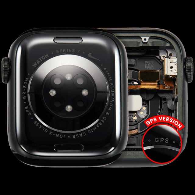Scocca completa compatibile per Watch Series 7 (41MM) (Used Service Pack Pull: grado A) (GPS Version) (Aluminum / Verde)