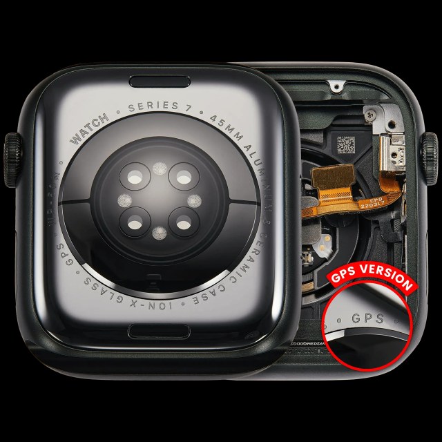 Scocca completa compatibile per Watch Series 7 (45MM) (Used Service Pack Pull: grado A) (GPS Version) (Aluminum / Verde)