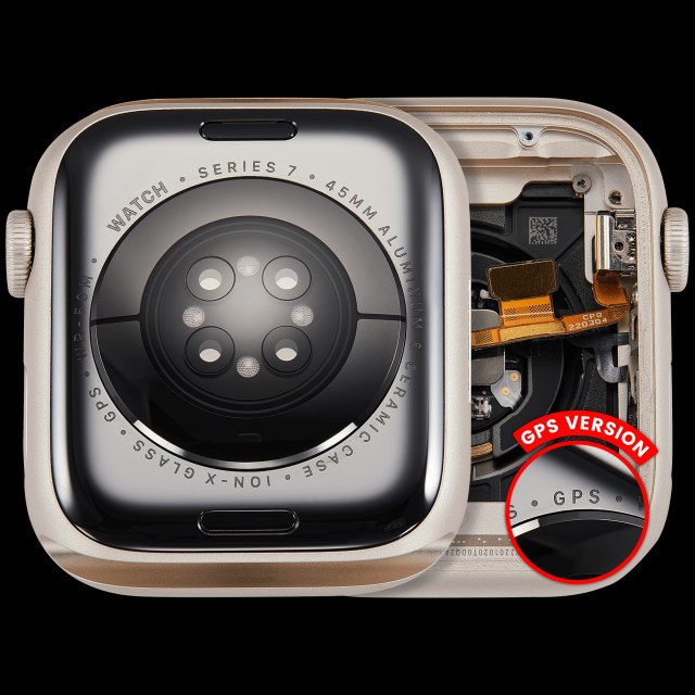 Scocca completa compatibile per Watch Series 7 (45MM) (Used Service Pack Pull: grado A) (GPS Version) (Aluminum / Galassia)