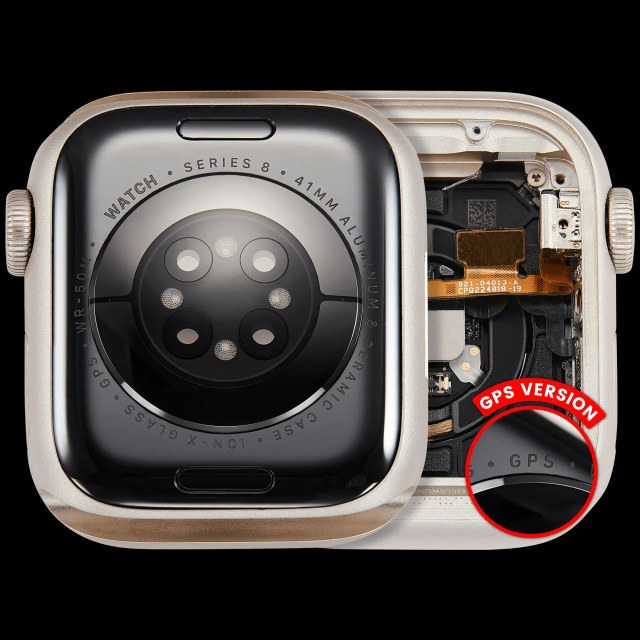Scocca completa compatibile per Watch Series 8 (41MM) (Used Service Pack Pull: grado A) (GPS Version) (Aluminum / Galassia)