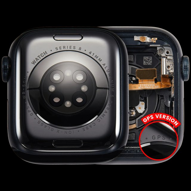 Scocca completa compatibile per Watch Series 8 (41MM) (Used Service Pack Pull: grado A) (GPS Version) (Aluminum / Mezzanotte)