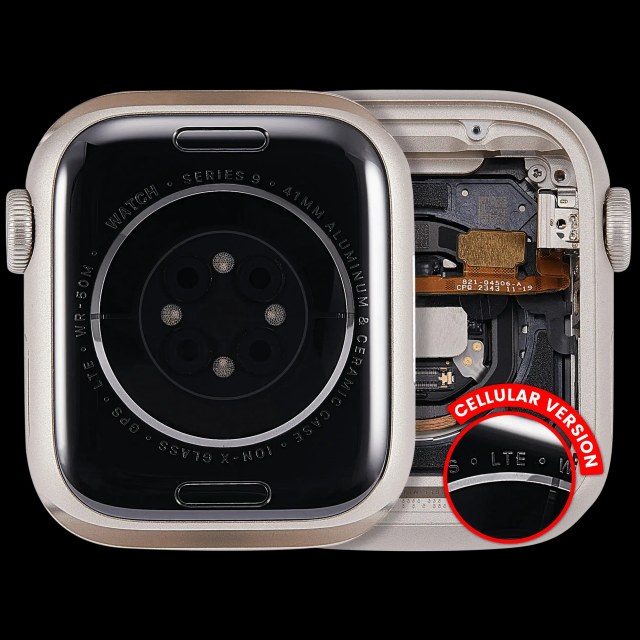 Scocca completa compatibile per Watch Series 9 (41MM) (Used Service Pack Pull: grado A) (Cellular Version) (Aluminum / Galassia)