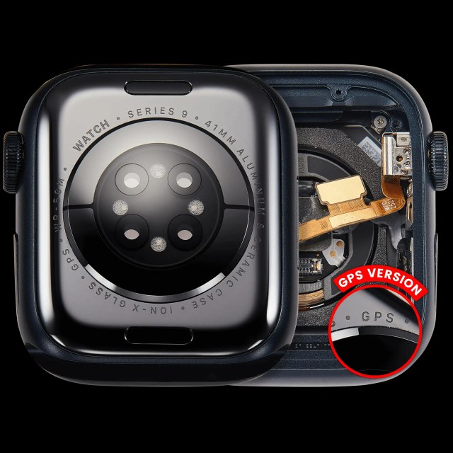 Scocca completa compatibile per Watch Series 9 (41MM) (Used Service Pack Pull: grado A) (GPS Version) (Aluminum / Mezzanotte)