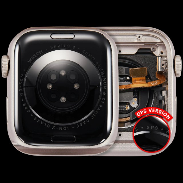 Scocca completa compatibile per Watch Series 9 (45MM) (Used Service Pack Pull: grado A) (GPS Version) (Aluminum / Galassia)